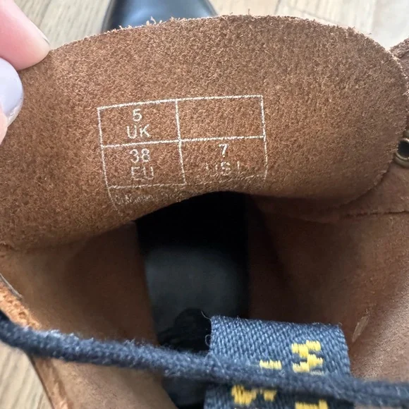 Dr. Martens Black Combat Boots with Rugged Sole - Picture 6 of 6